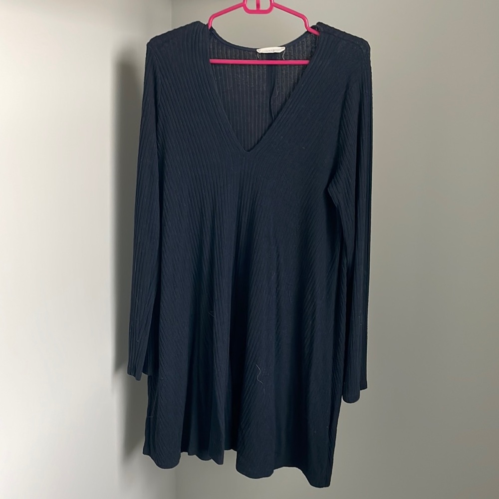 Lush Navy Sweater Dress